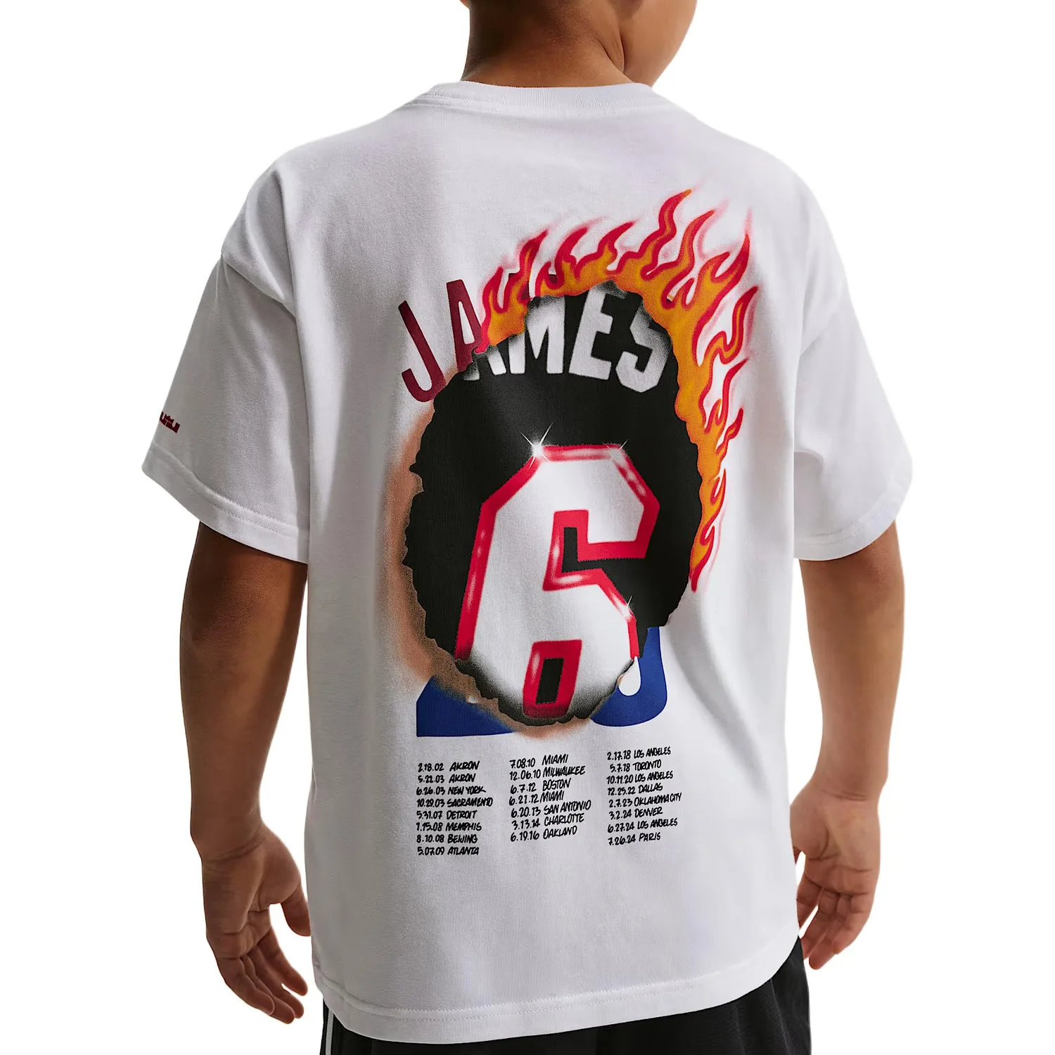 Футболка LeBron Good Intentions детская Nike, белый — фото 3