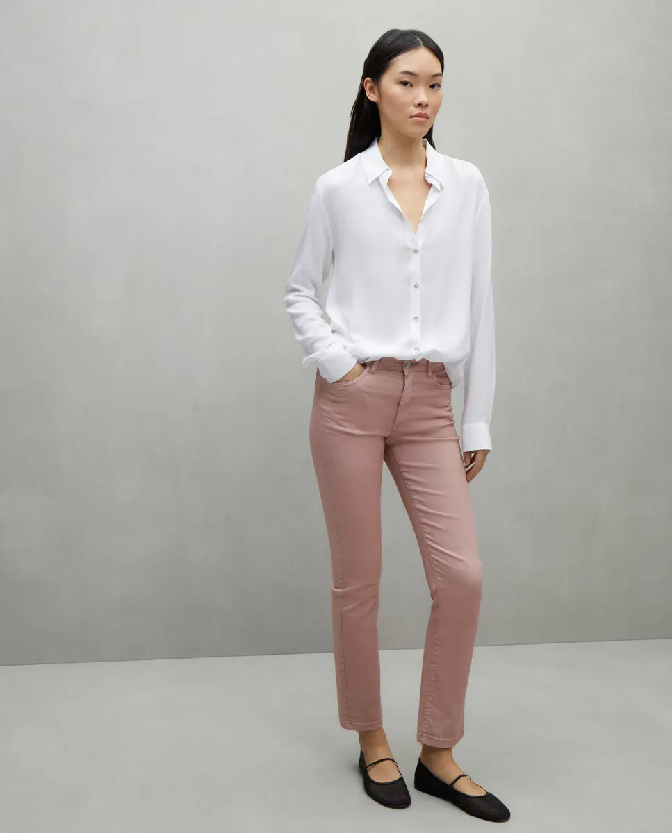 

Базовые узкие женские джинсовые брюки Easy Wear, розовый