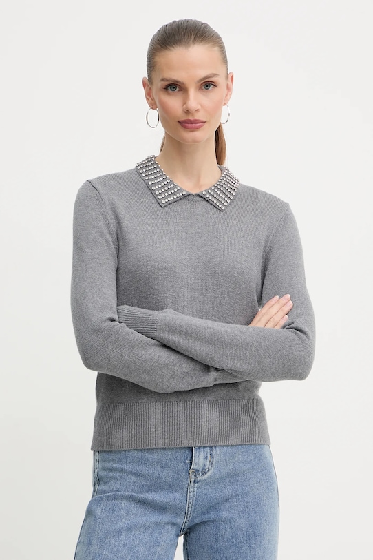 

Свитер с добавлением шерсти Pinko, серый