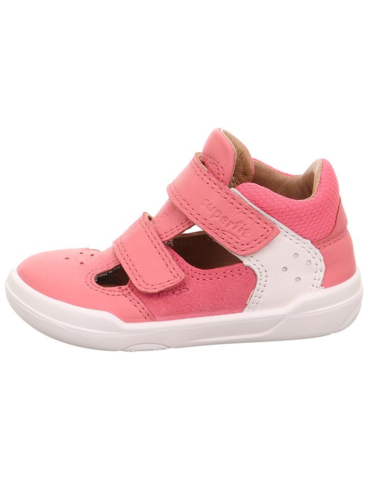 

Superfit Кожаные полусандалии "Superfree" в розово-белом цвете, сшитые на заказ