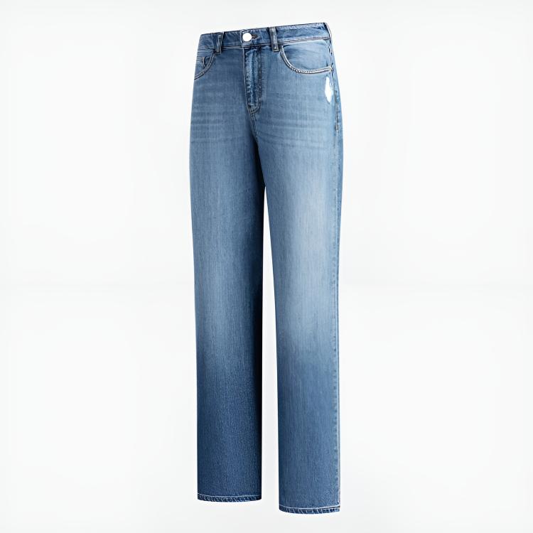 EMPORIO ARMANI Джинсы Women's Denim Blue Moderate Straight Fit — фото 3