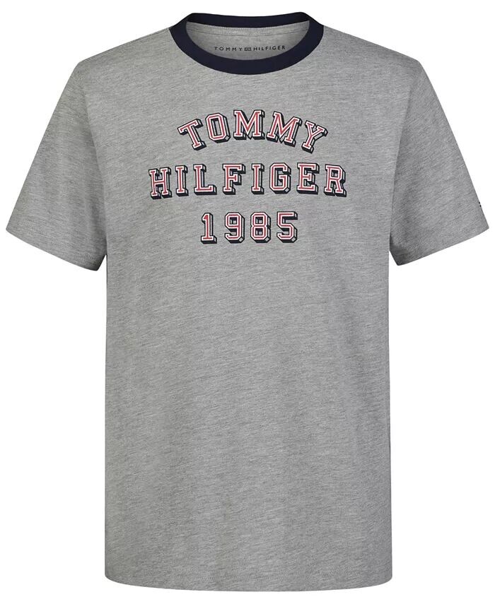 

Футболка с логотипом Little Boys 1985 и рисунком звонка Tommy Hilfiger, черный
