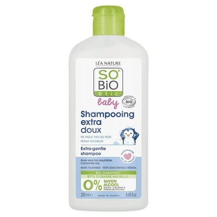 

So'Bio Tic Baby Care Гипоаллергенный Cosmos Bio Extra Gentle мицеллярный шампунь 250 мл, So'Bio Г‰Tic
