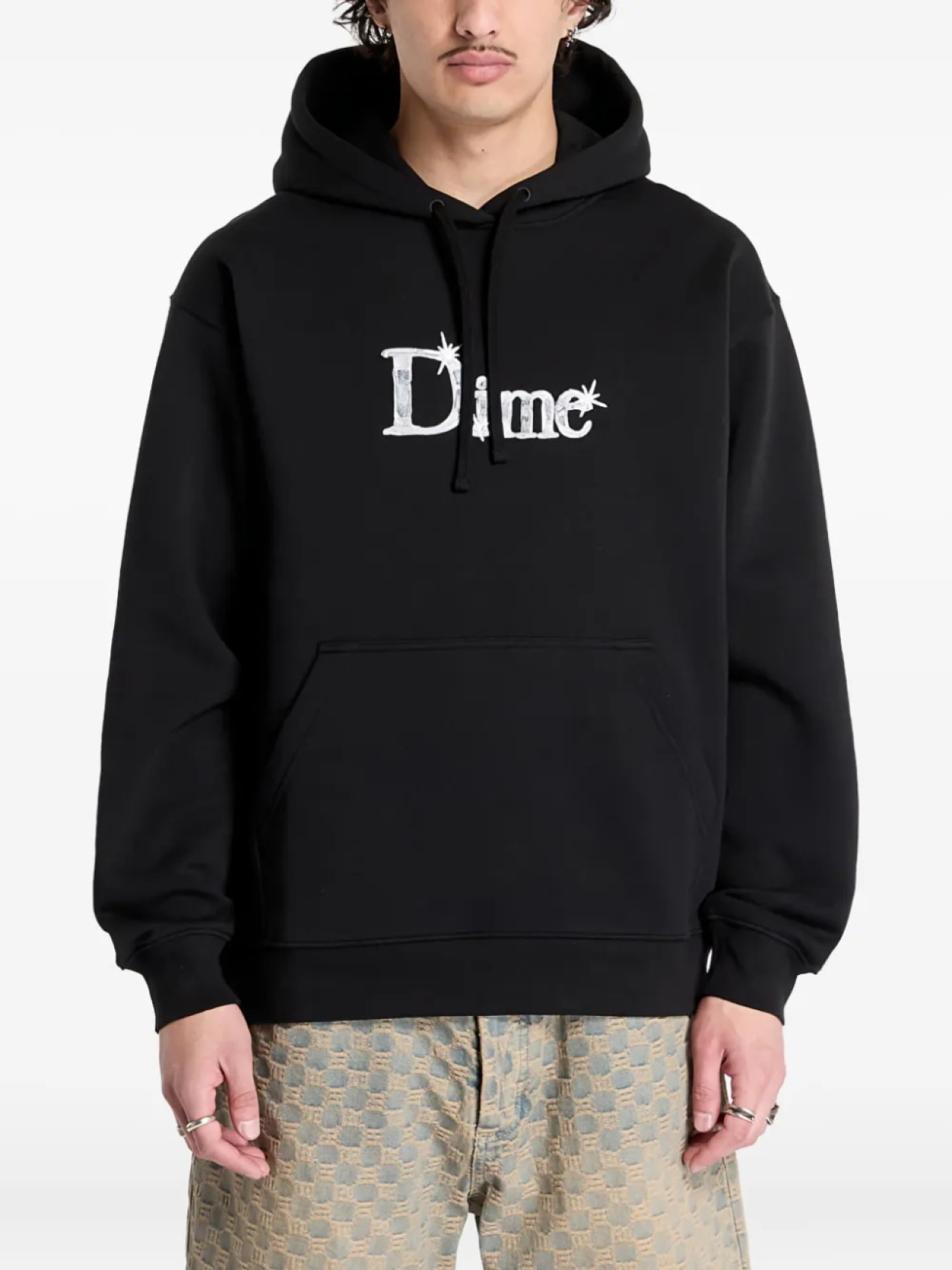 

Толстовка с вышитым логотипом Dime, черный