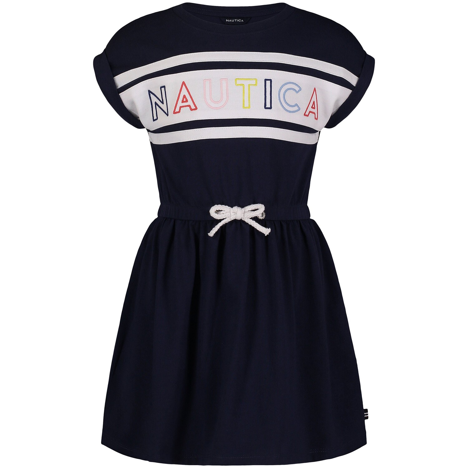 

Платье с логотипом Billboard Little Girls Nautica (4-6X), цвет Algae Green