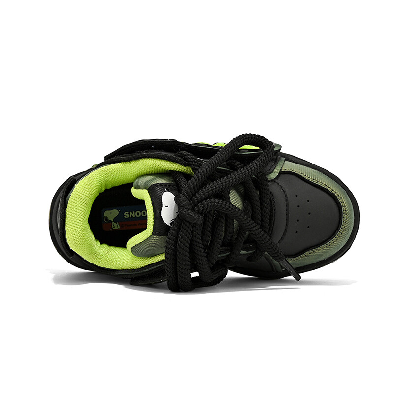 Кроссовки Snoopy Kids Lifestyle Shoes Kids Low-top Black/green, хаки — фото 3
