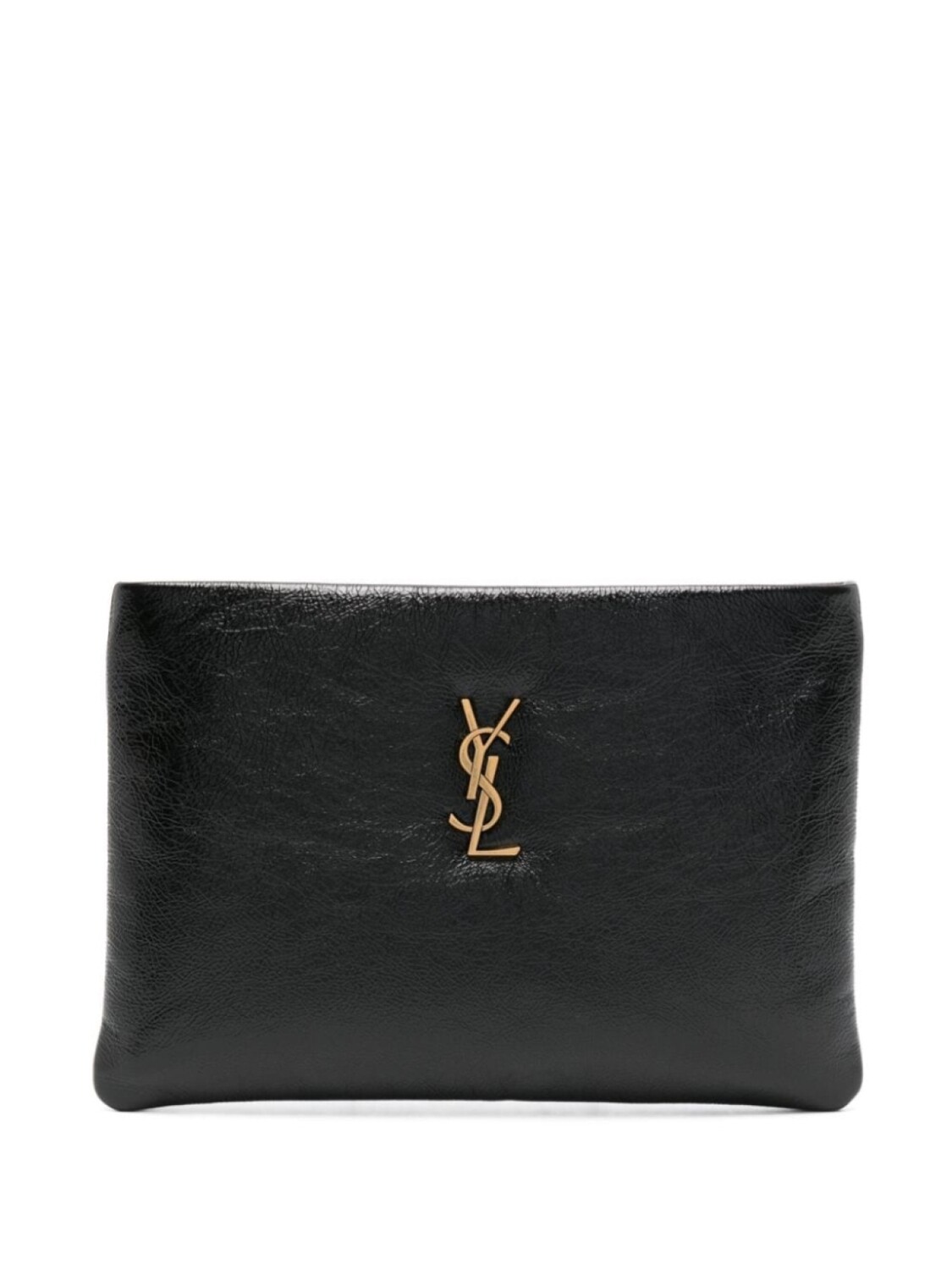 

Дутый клатч Saint Laurent Calypso, черный