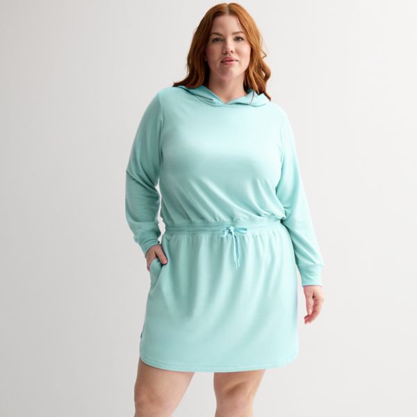 

Платье из френч терри большого размера Tek Gear, цвет hail blue