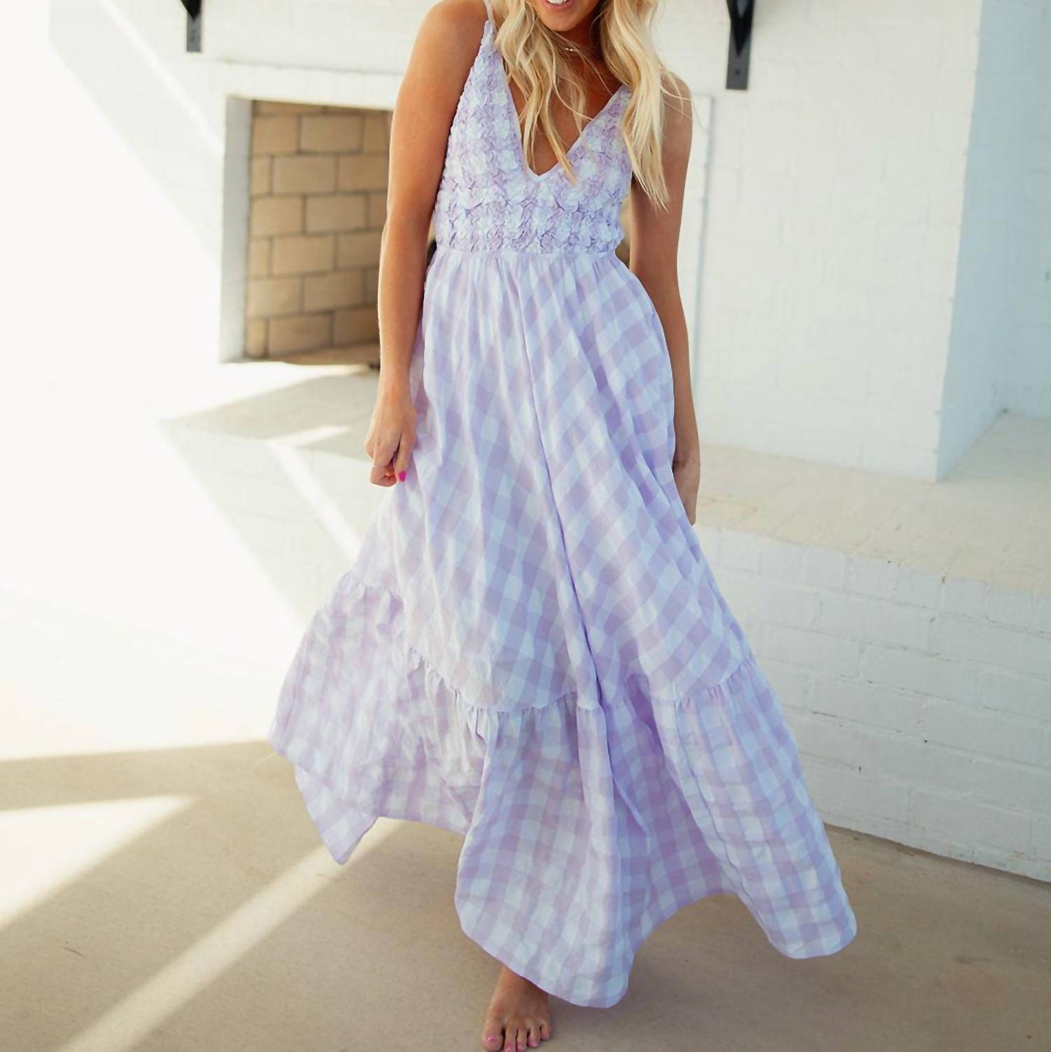 

Платье Mia Maxi в сиреневом цвете Meet Me in Santorini