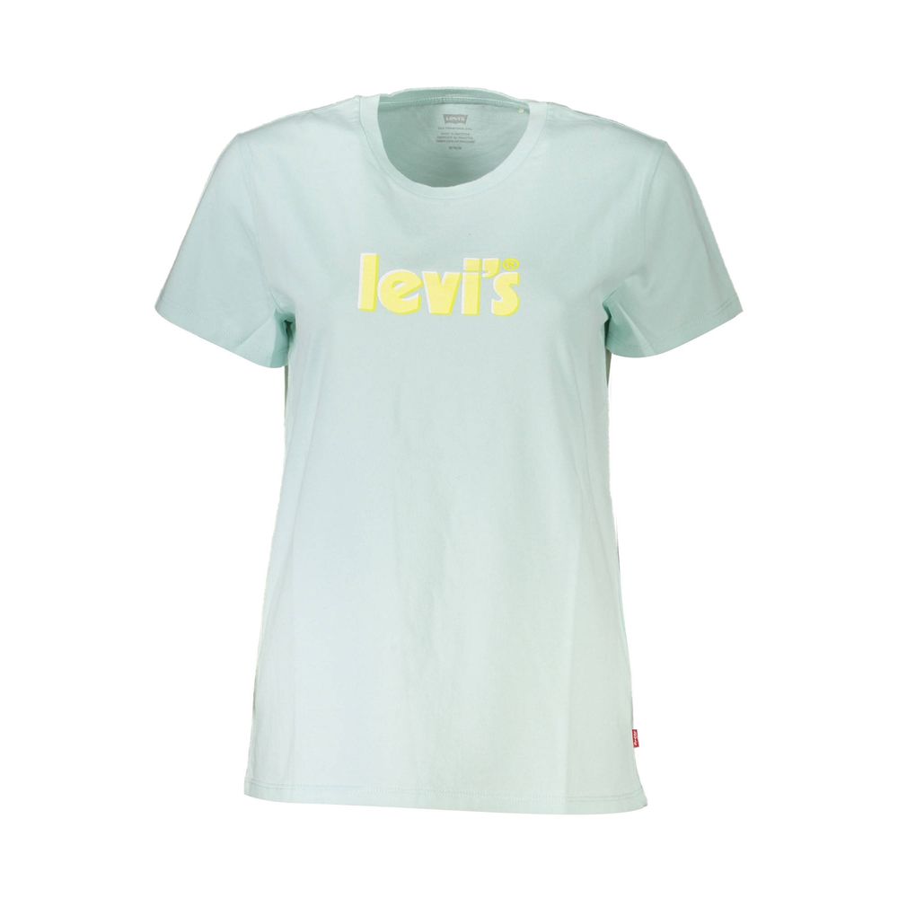

Хлопковые топы и женские футболки Levi's, светло-голубой