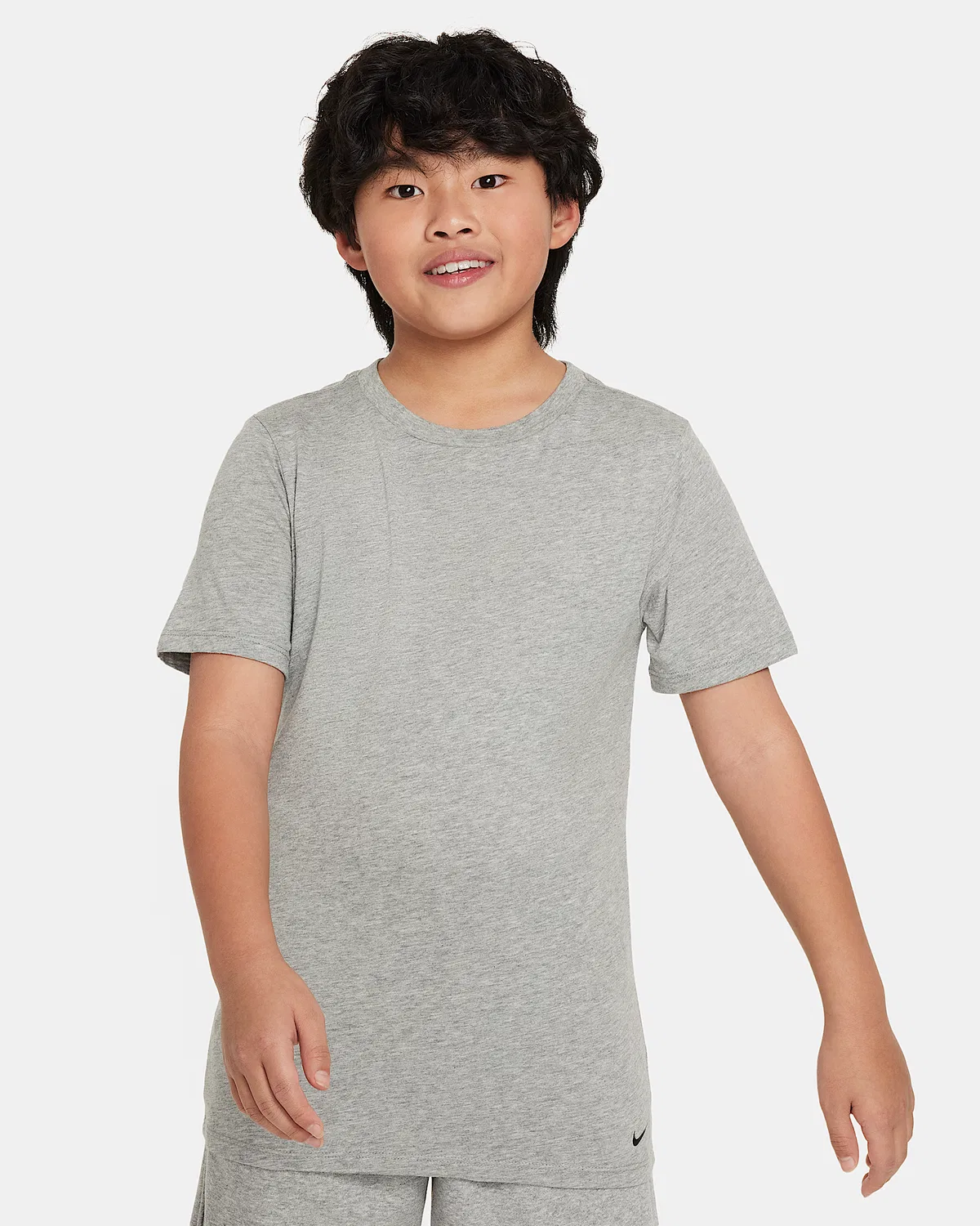 Детская майка Nike Big Kids' Crew Undershirt (2-Pack), Dark Grey Heather — фото 2