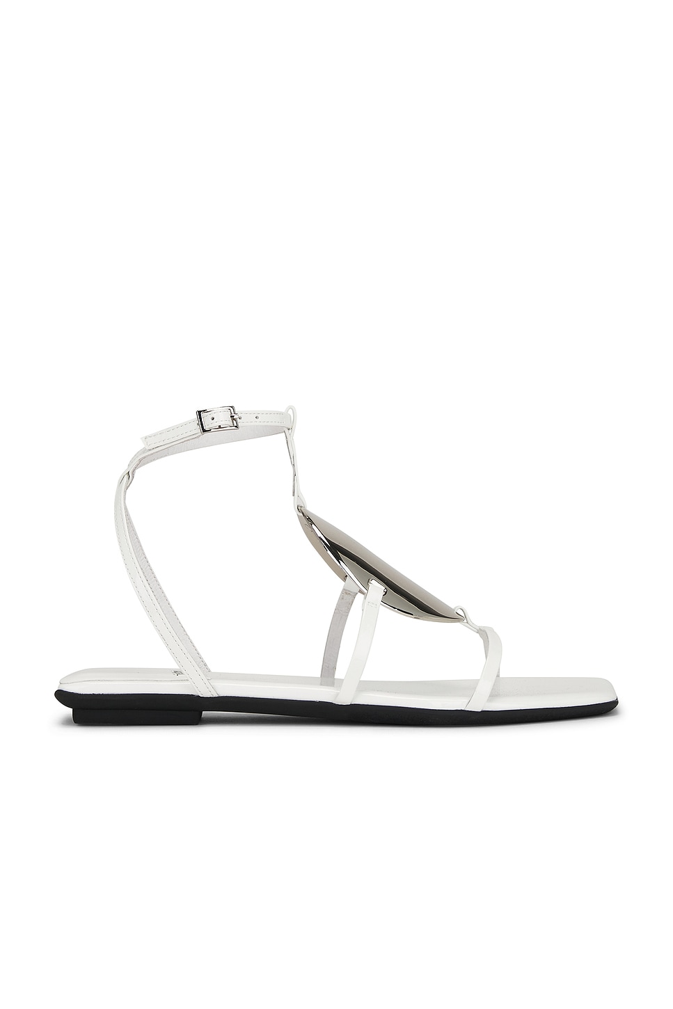 Сандалии Calanthe Jeffrey Campbell, white patent silver