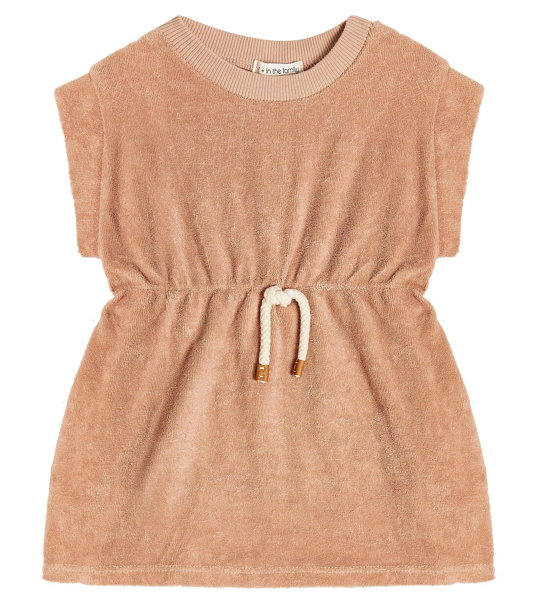 

Хлопковое махровое платье baby victoria 1 + In The Family, розовый