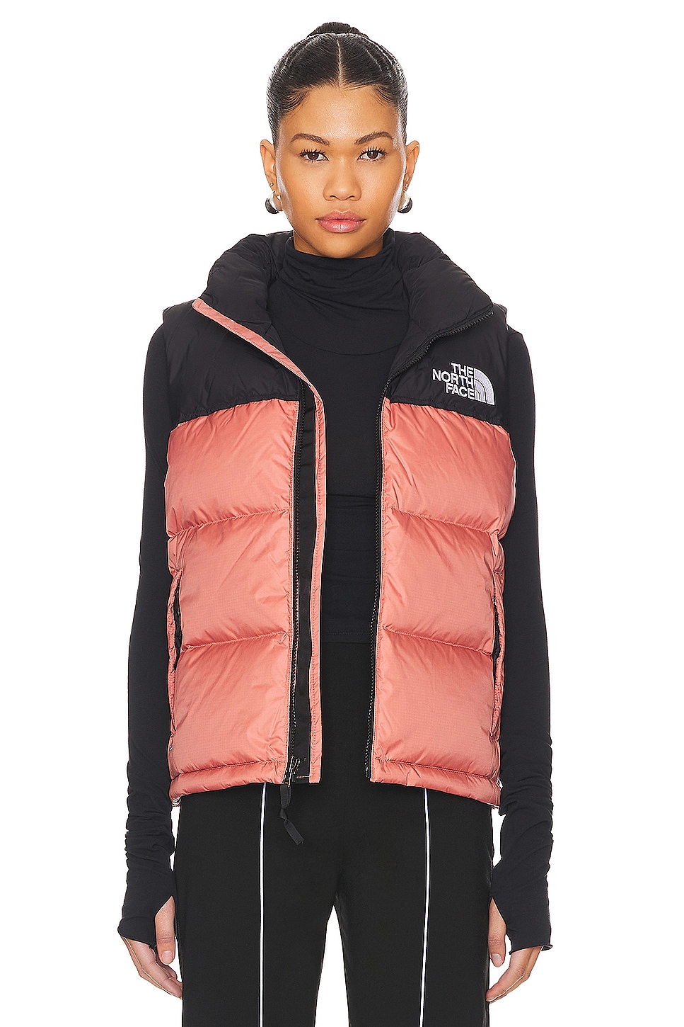 

1996 ретро жилет nuptse The North Face, красный