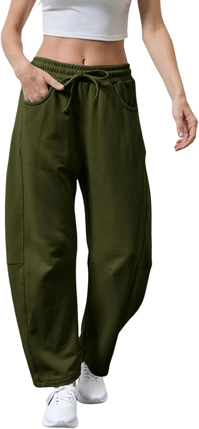 Джинсы широкие Barrel Sweatpants, зеленый — фото 2