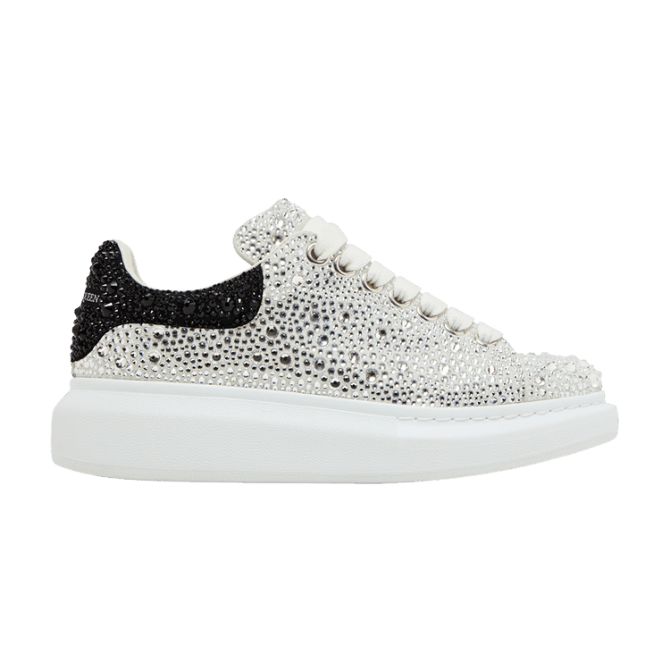 Кроссовки Alexander McQueen Alexander McQueen Wmns Oversized Sneaker 'White Black Crystal', белый