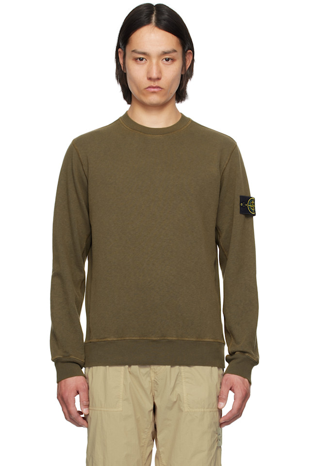 

Свитшот Mafilé с эффектом потертости Stone Island, зеленый