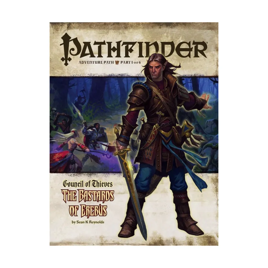 

#25 "Council of Thieves #1 - The Bastards of Erebus", Pathfinder Roleplaying Game (1st Edition) - Adventure Path #001 - #030, мягкая обложка