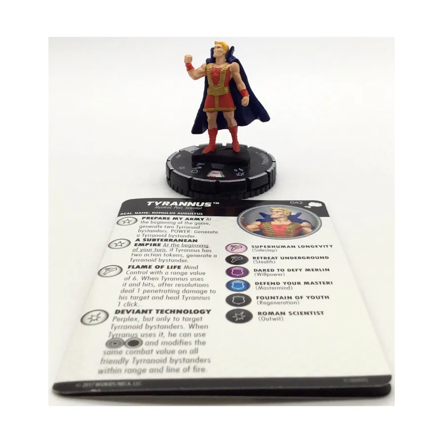 

Тираннус #042 ( клавиша R), Marvel HeroClix - Mighty Thor - Singles