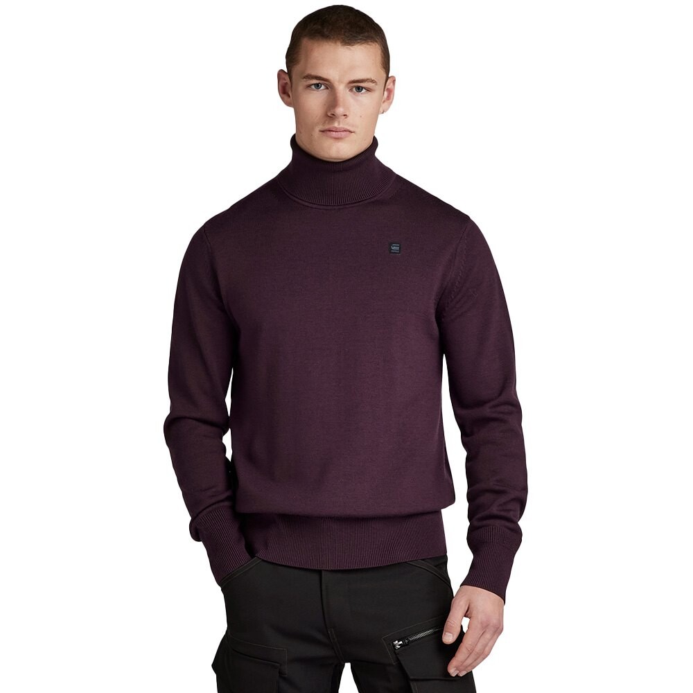 

Свитер G-Star Premium Core Roll Neck, фиолетовый
