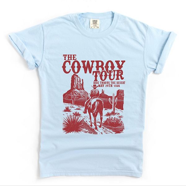 

Футболка The Cowboy Tour Distressed с принтом Simply Sage Market, Chambray, Зеленый, Футболка The Cowboy Tour Distressed с принтом Simply Sage Market, Chambray