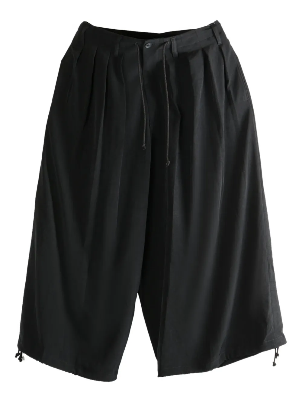

Плиссированные брюки Yohji Yamamoto, черный