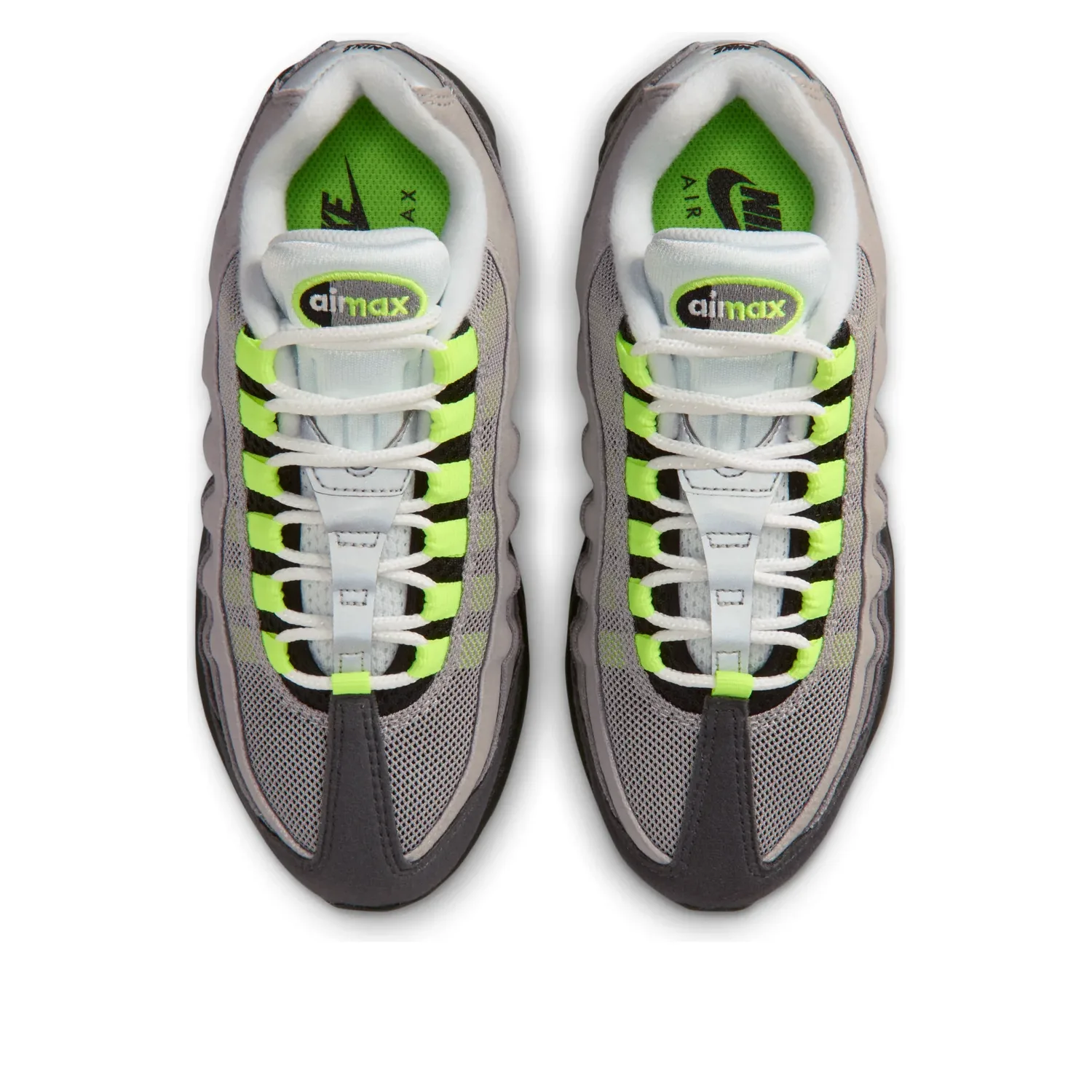 Кроссовки (GS) Nike Air Max 95 'Neon', черный — фото 3