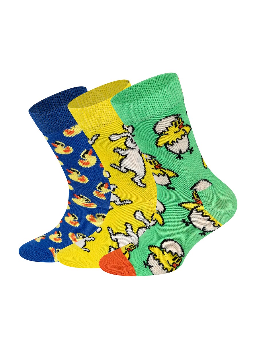 

Носки Happy Socks Kids Bunny-Rubber Duck-Chicken Egg, разноцветный