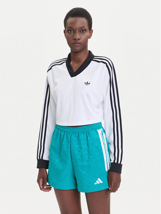 

Блузка loose fit adicolor Football Jacquard JV9740 Adidas, белый