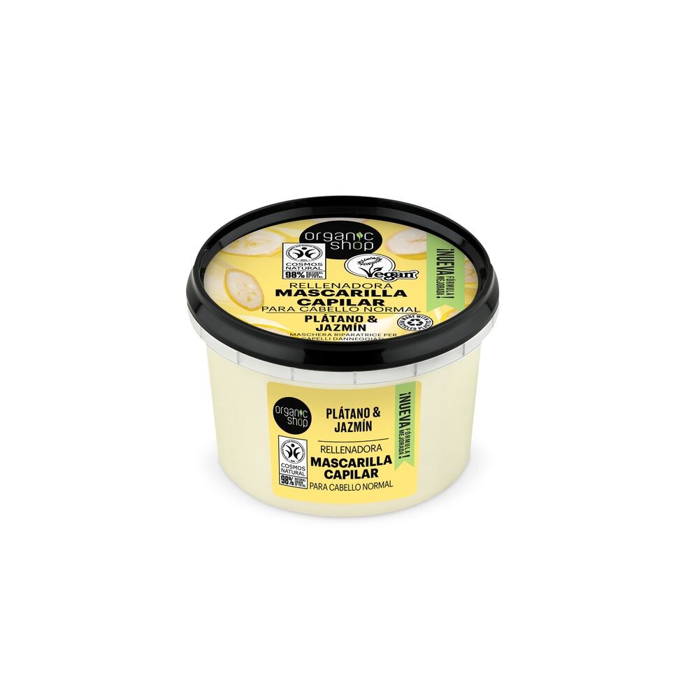 

Маска для волос Mascarilla Capilar Reparadora Plátano Y Jazmín Organic Shop, 250 мл