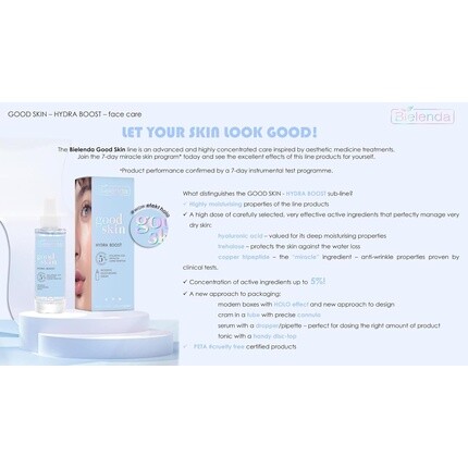 Увлажняющий тоник Good Skin Hydra Boost с гиалуроновой кислотой и трегалозой Bielenda — фото 2