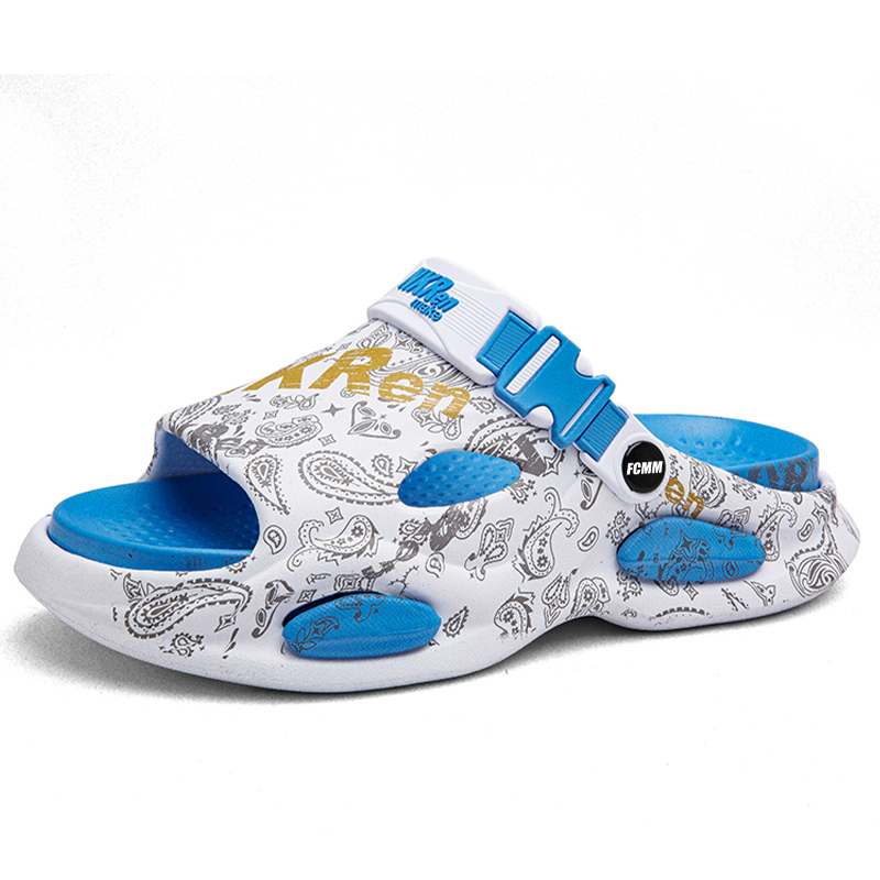 

FCMM Пляжные сандалии мужские матча зеленый/хаки/бело-голубой/черный оранжевый - бело-голубой, цвет White Blue