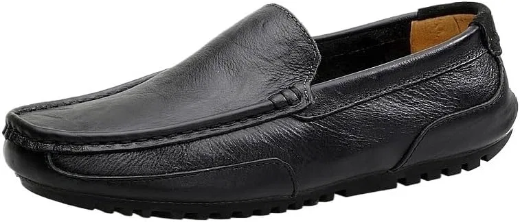Мокасины кожаные Vintage Loafers, Black UOPYNE