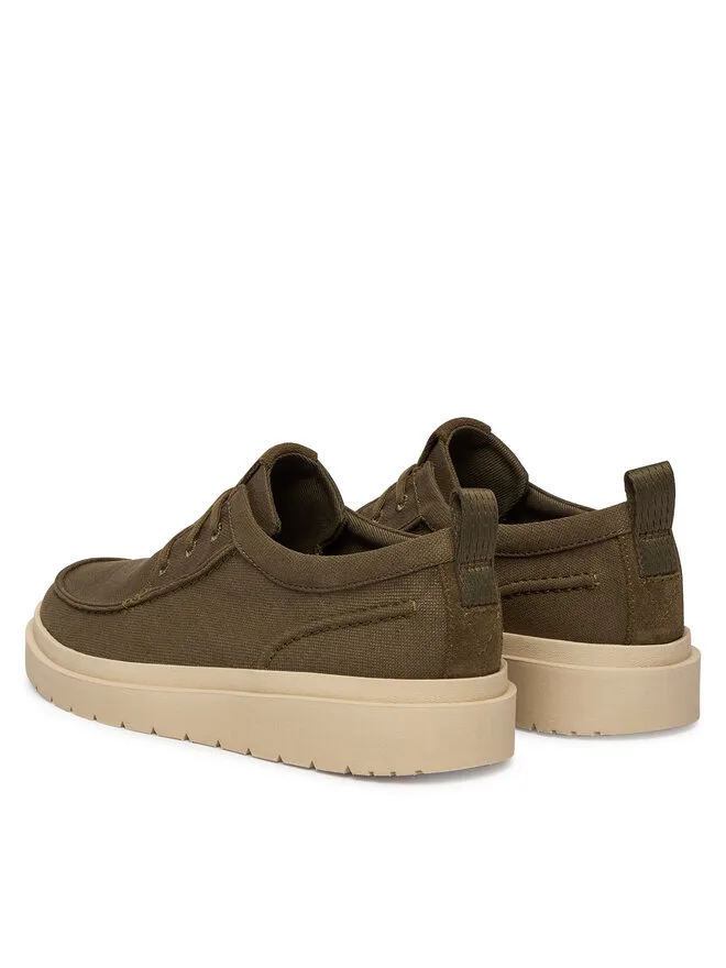 Clarks Низкие зеленые мокасины Polden Moc 26186615 — фото 3