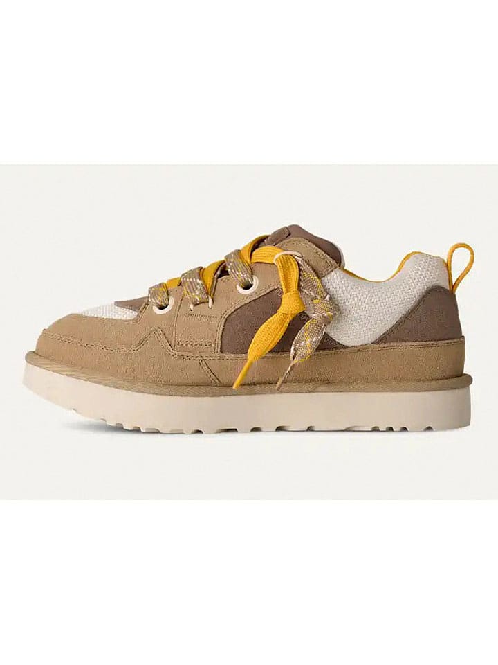 UGG Кожаные кроссовки "Lowmel" светло-коричневого цвета — фото 3