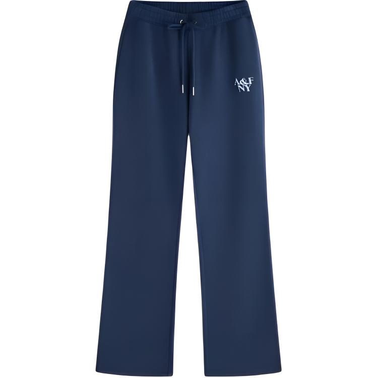 

Вязаные спортивные штаны Women's Abercrombie＆Fitch, темно-синий