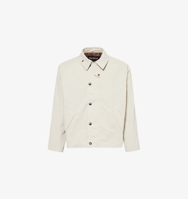 

Куртка прямого кроя с фирменной вышивкой Spread-Collar Barbour, цвет mist
