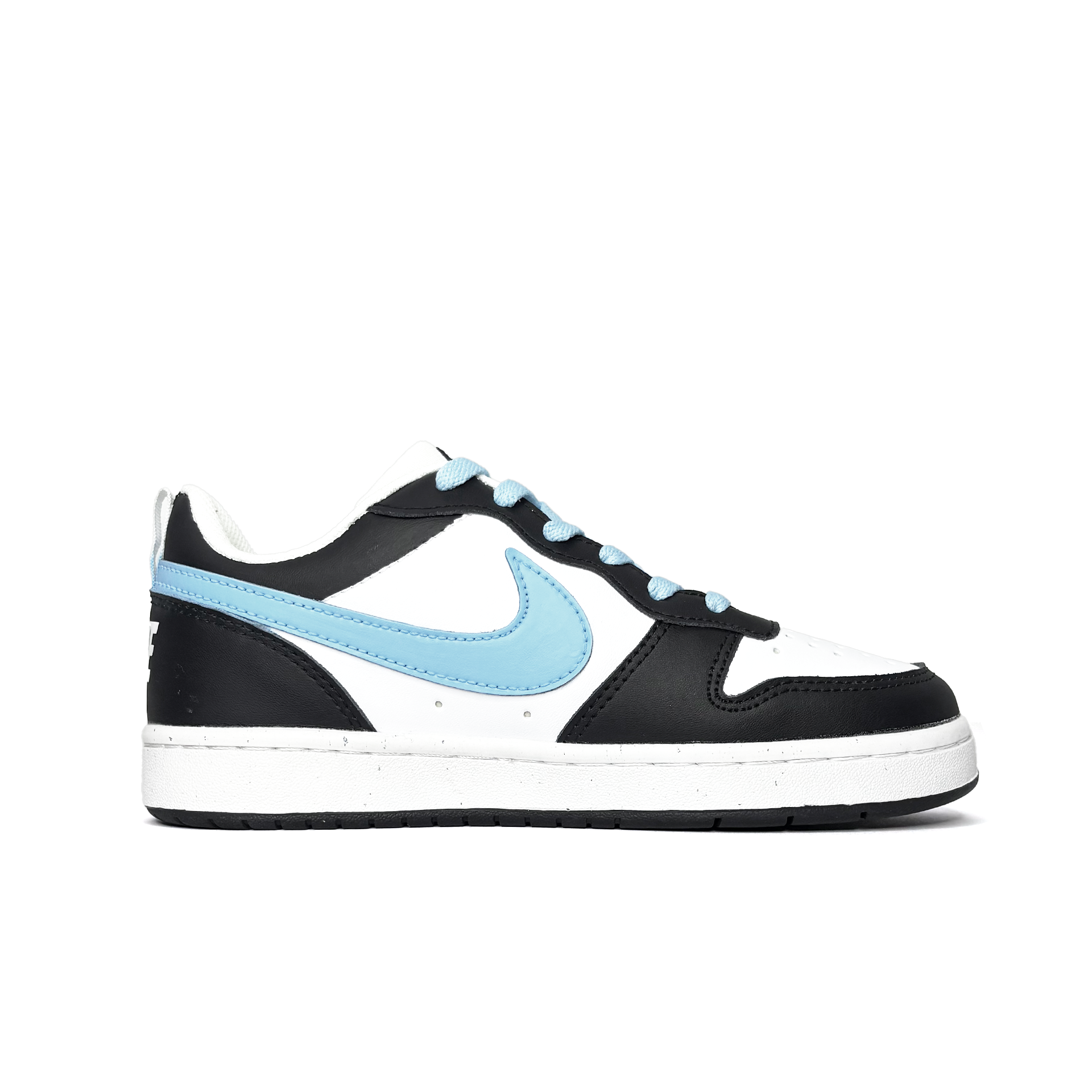 Nike Court Borough Cute Meowth Slip Resistant Abrasion Resistant Low top Детский скейтбординг кроссовок Blue Black Подростки — фото 3