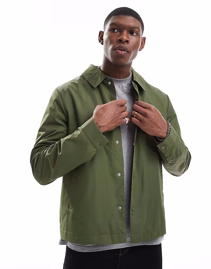 

Легкая тренерская куртка цвета хаки от ASOS DESIGN