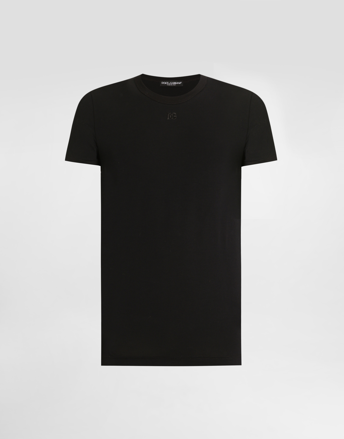 

Хлопковая футболка Dolce & Gabbana, черный