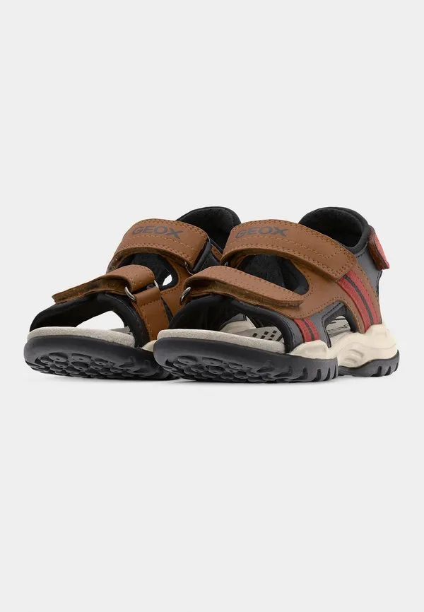 Бореалис, сандалии для мальчика Geox, Light Brown/Rust — фото 3