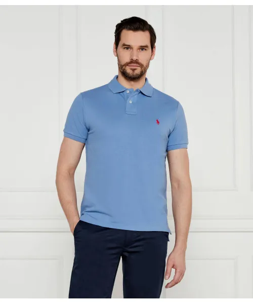 

Футболка поло Slim fit Polo Ralph Lauren, синий