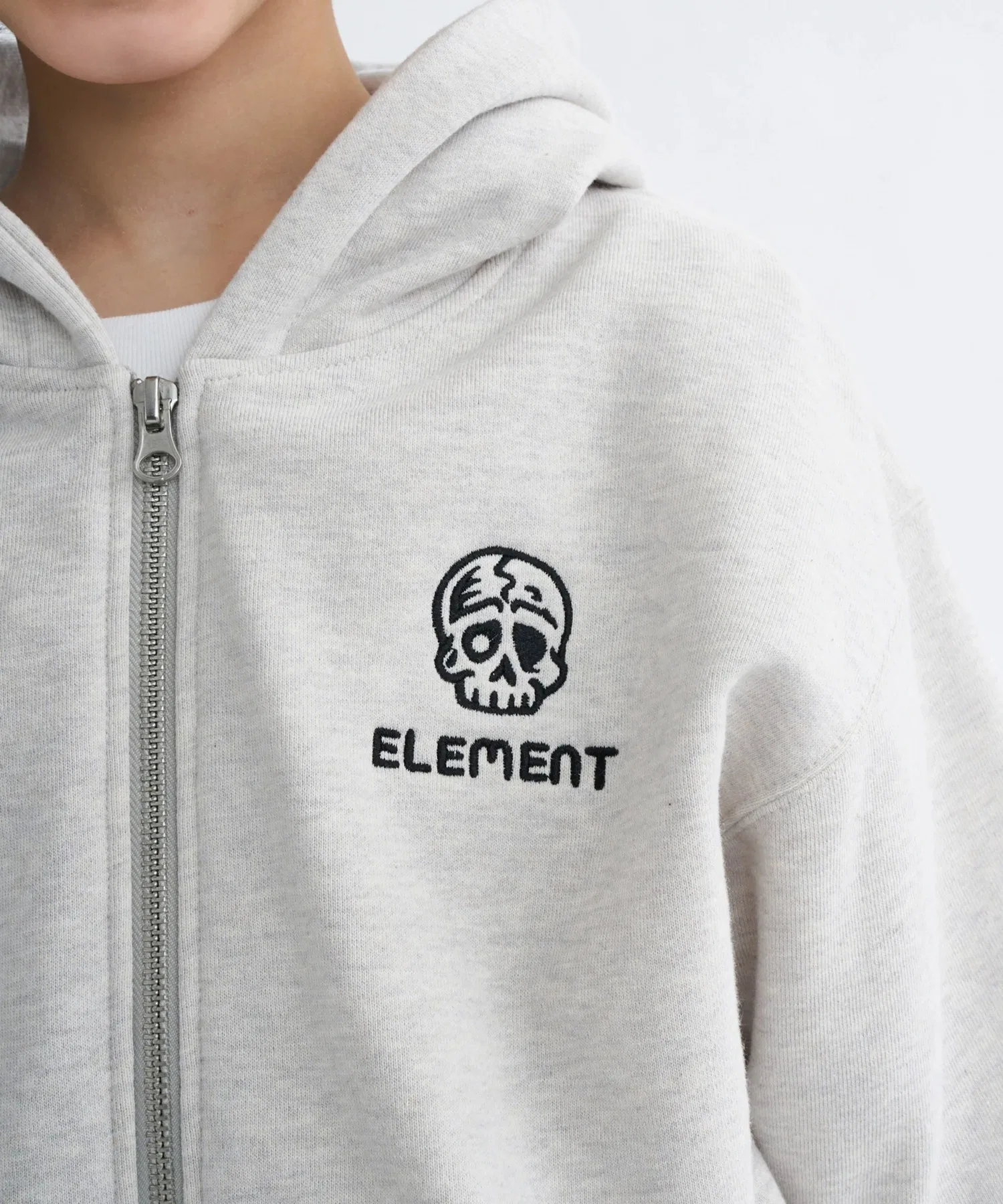 Детская толстовка ELEMENT TIMBER 3 ZIP HOOD YO [модель осень/зима 2025] / Детская толстовка Element с капюшоном и принтом на молнии — фото 4