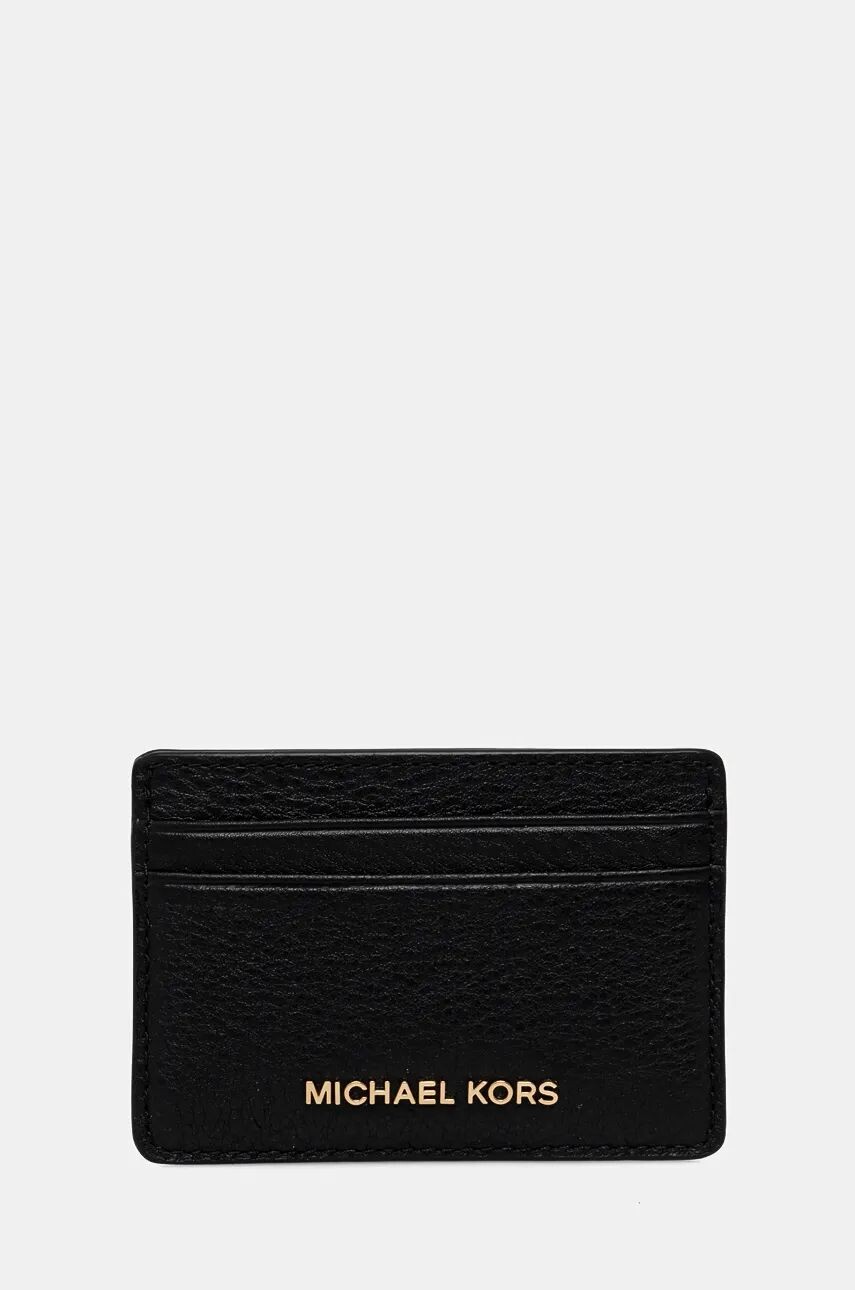 

Кожаный визитница MICHAEL Michael Kors, черный