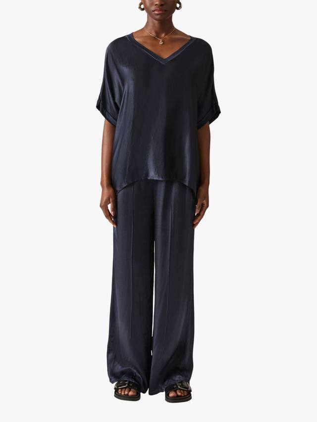 

Сатиновая блузка James Lakeland, Navy