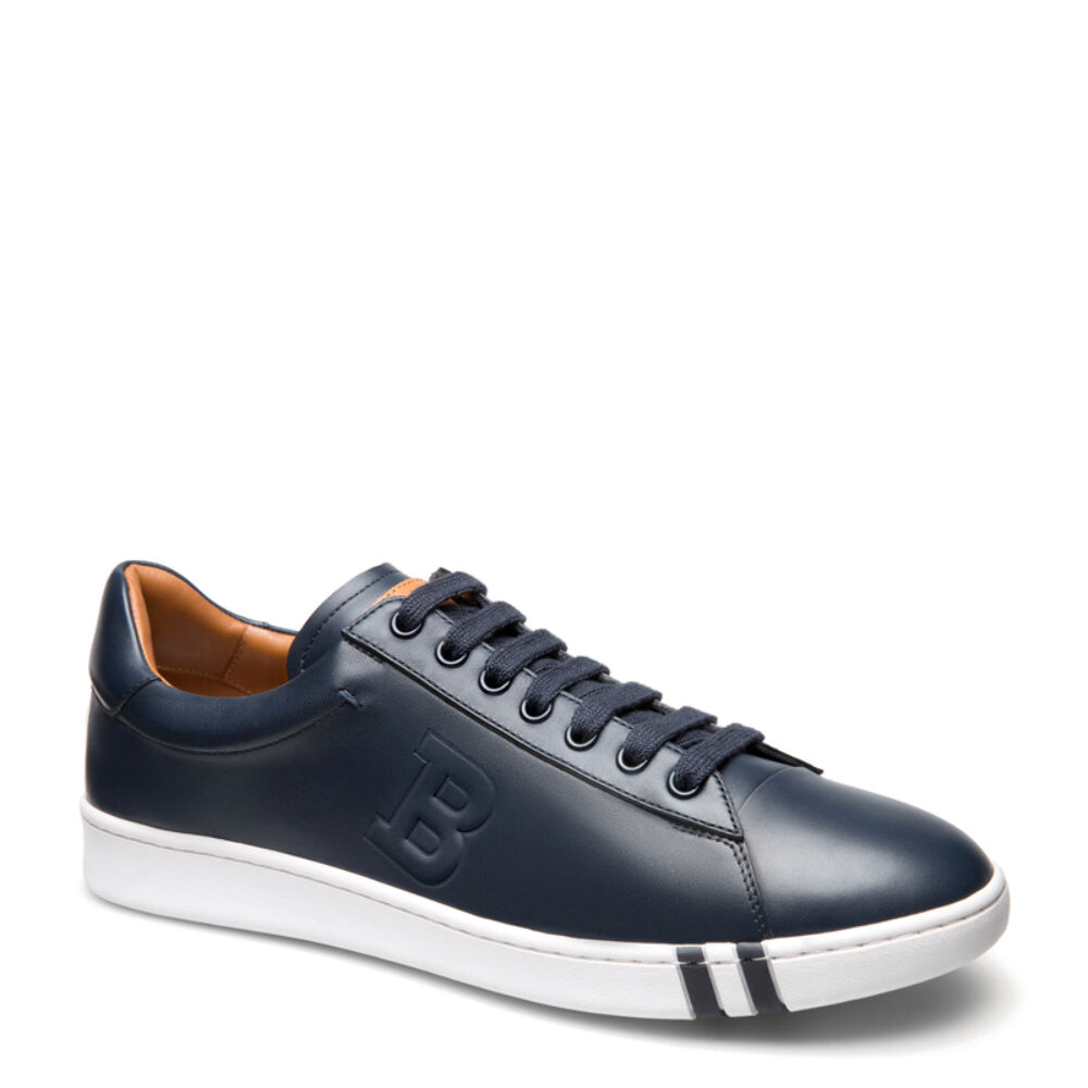 Мужские темно-синие кроссовки Bally Asher 6205252 из телячьей кожи, синий — фото 2
