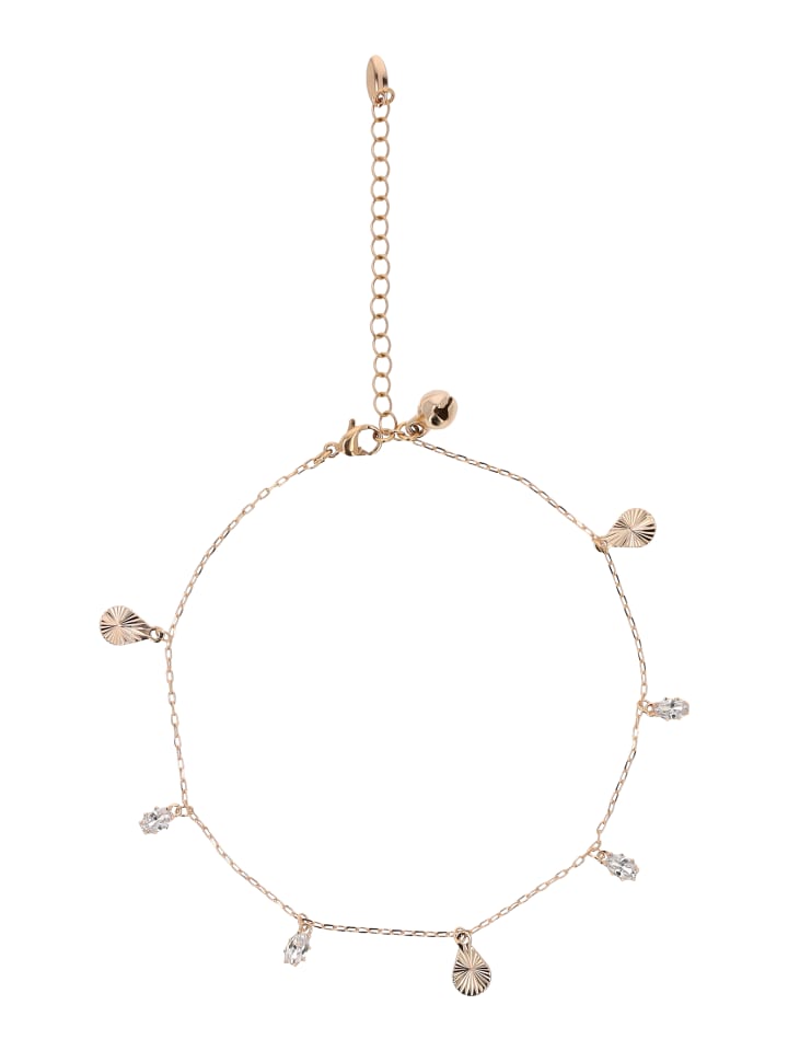 

Faina Женский браслет на щиколотку из розового золота и белого цвета