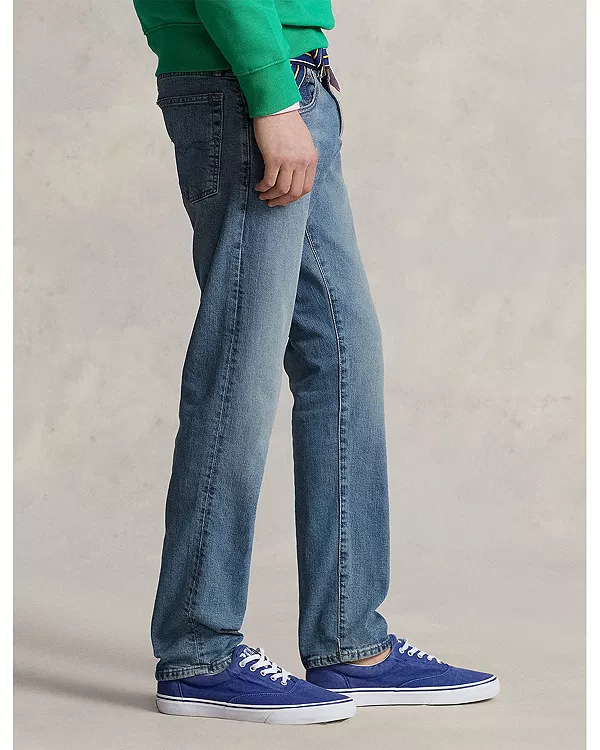 Джинсы Sullivan Slim Fit из эластичной ткани, средне-синего цвета. Polo Ralph Lauren, синий — фото 4