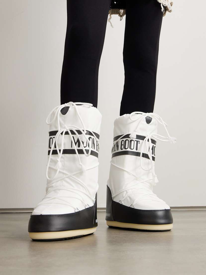 Зимние ботинки Icon из искусственной кожи и ракушек Moon Boot, белый — фото 2