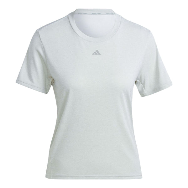 

Футболка (WMNS) adidas Hiit Heat.rdy Sweat-conceal Logo T-Shirt 'Grey', серый